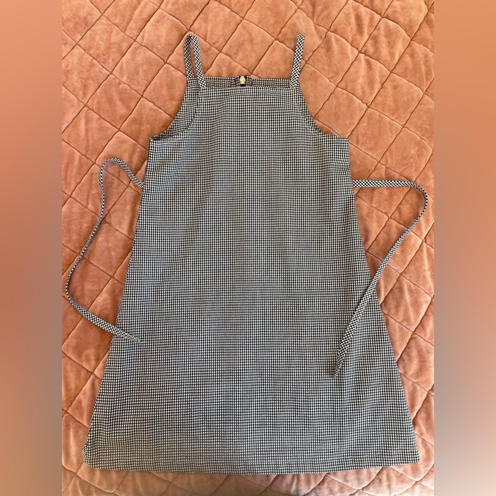 Copper Key Black and White Checkered dress